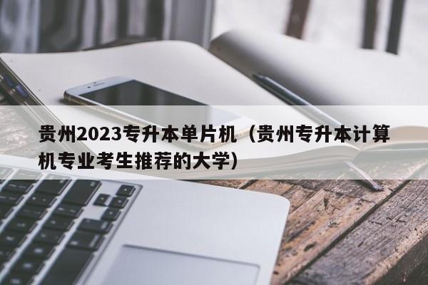 贵州2023专升本单片机（贵州专升本计算机专业考生推荐的大学）